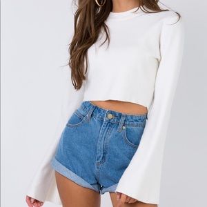 Princess Polly long sleeve cropped sweater